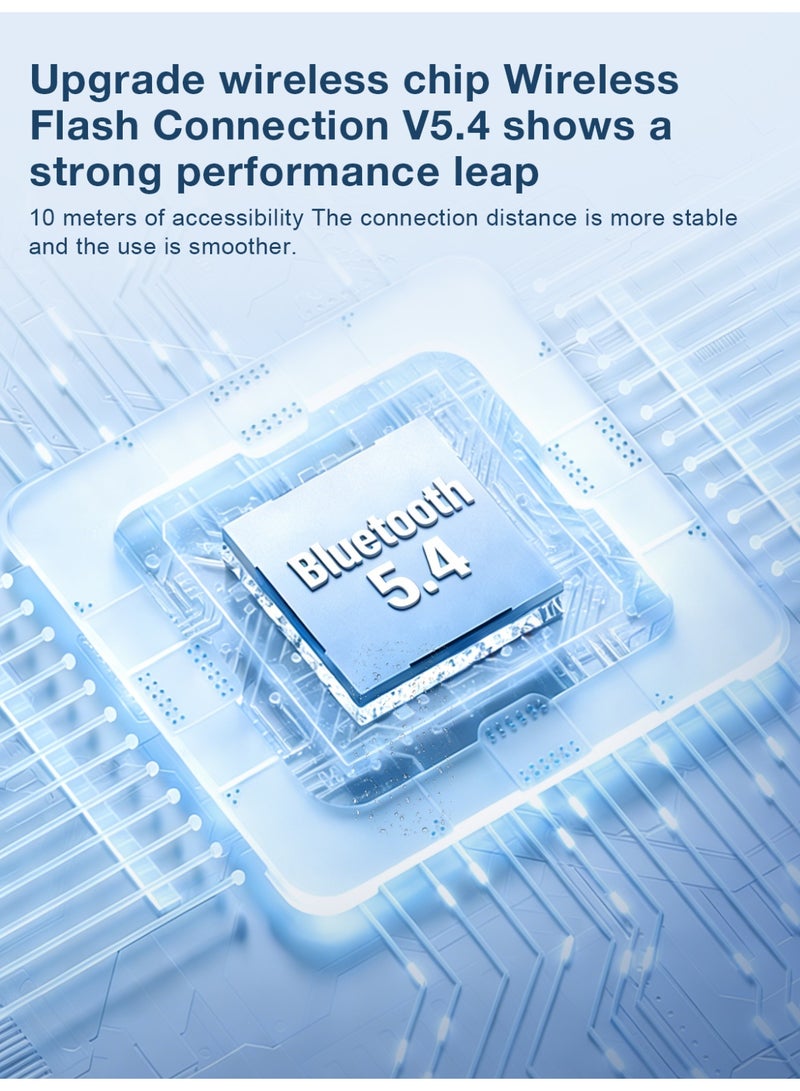 زيبفورس سماعات ZIPFORCE Open Ear Clip مع شاشة عرض الطاقة، سماعات بلوتوث 5.4 Open Ear اللاسلكية، مقاومة للماء IPX5، سماعات فوق الأذن خفيفة الوزن ومريحة للرياضة والجري والتدريب - Image 4